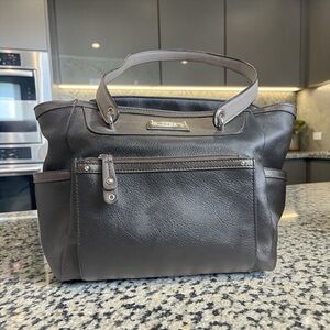 Rosetti Elegant Black and Gray Shoulder Bag